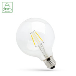 Żarówka LED GLOB G95 E-27 230V 4W COG WW CLEAR DIMMABLE SPECTRUM