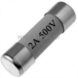 2A bezp. ceram. zwłoczny 10x38mm 500V gG