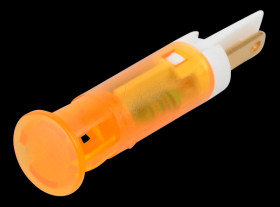 QS81XXHO220 Indicator LED, 220 V AC, 8 mm, FASTON, orange