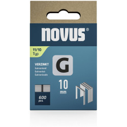 Novus 042-0797 Type 11 Flat Wire Clips 600 pieces 10mm x 10.6mm Hammer Use
