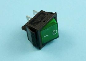 IRS-201 15A/250V PODŚW.4-PIN GREEN PRZEŁ