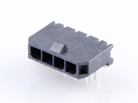 Molex Listwa kołkowa, męska, do wbudowania, standardowa Ilość pinów 4 Wymiary siatki: 3.00 mm 436500405 1 szt. paleta