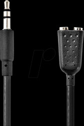CAGB22100BK02 Nedis Stereo Audio Cable | 3.5 mm Male | 2x 3.5 mm Female | Nick
