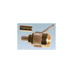 Wtyk RTNC zaciskany RG58 złoty/srebrny