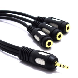 Kabel Jack 3,5st wt.-3xGn. 1m Vitalco