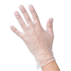 Integrity&#xAE; 600-0641 12&quot; Clear Vinyl Gloves Medium 100 Gloves Per Pack