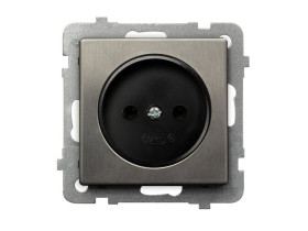 SONATA Gniazdo pojedyncze bez uziemienia stal inox GP-1RM/m/37 OSPEL