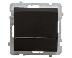 SONATA Łącznik hotelowy z podświetleniem czarny metalik ŁP-15RS/m/33