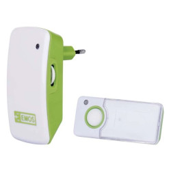 Dzwonek bezprzewodowy 100m 230V zielony P5740