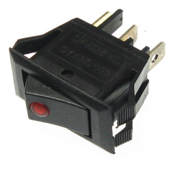 Przełącznik ACII 230V z kropką czerwony