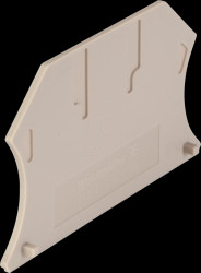1050000000 End plate Klippon® Connect, W-Series beige