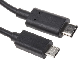 Kabel USB Złącze A USB C Złącze B Micro USB typu B dł. 2m Przewód USB USB 3.1 kolor: Czarny