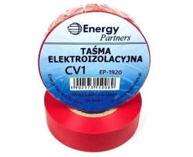 Taśma elektroizolacyjna PCW (19mm x 20m x 0.13mm) czerwona
