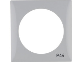 Integro Flow Ramka 1 pojedyncza z nadrukiem "IP44" bez uszczelki szary 918272597 HAGER