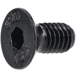 R-TECH 337420 M6 X 12 Hex Socket Countersunk Screws Steel Black - Pack Of 100