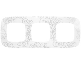 VALENA ALLURE Ramka potrójna arabeska chrom 754343