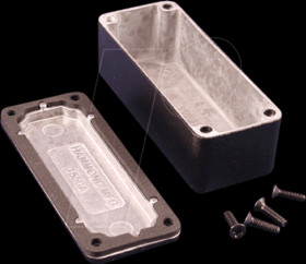 1550WABK aluminum casing, 1550 W, 89 x 35 x 30 mm, black