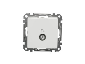 SEDNA DESIGN & ELEMENTS Gniazdo antenowe TV przelotowe (7dB) białe SDD111474 SCHNEIDER ELECTRIC