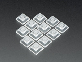 Adafruit Clear Keycaps for MX Compatible Switches - 12-pack