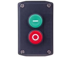 Kaseta sterownicza 2-otworowa z przyciskami zielony/czerwony IP65 XALD213