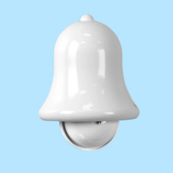 Dzwonek elektromechaniczny czaszowy Dzwon DM-1/8V BIAŁY