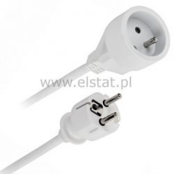 Przedłużacz 1WT-1GN + 0 3m biały ( 3x1,0)