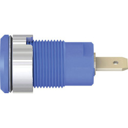 St&#xE4;ubli 233000-23 SLB4-F Safety Jack Socket Blue 4mm Insulated 1pc
