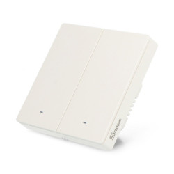Sonoff M5-2C-86W - inteligentny włącznik ścienny WiFi/Matter - 2-kanałowy - biały