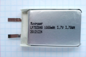 Bat.Li-Polymer 1000mAh LP703048P6H