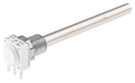 Potencjometr 10kΩ typ Obrotowy Vishay średnica wału 6 mm 1W długość wału 16mm średnica 10mm Montaż panelowy