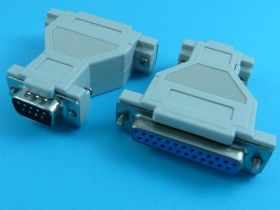 ADAPTOR DB-9M/DB-25F GENDER CHANGER