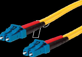 100011322 Fiber Optic Patch Cable, E9/125, OS2, LC / LC, yellow, 2 m