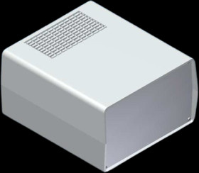 ABS enclosure, (L x W x H) 198 x 178 x 108 mm, light gray (RAL 9018), AUS 33.5