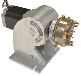 Przystawka głowica obrotowa do znakowarek laserowych Fiber Laser - docisk sprężynowy 4 końcówki