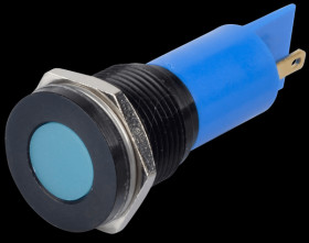 Q16F1BXXB220E Indicator LED, 220 V AC, 16 mm, FASTON, blue/BlC