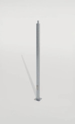 Słup stalowy kwadratowy jednolity oświetleniowy 8 metrów