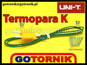 Termopara typu K produkcji UNI-T - sonda do pomiaru temperatury UT-T01