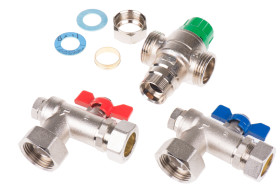 Termostatyczny zawór mieszający mosiężny 22mm Reliance Water Controls