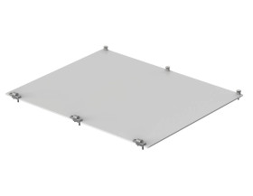 Bopla TF/M 663-K (86863068) - panel składany przedni 3U/6U od frontu z anodowanego aluminium , od tyłu nieanodowanego (colour-pa