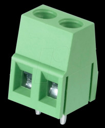 CTB0102/2 Solderable screw terminal - 2-pole, RM 5 mm, 90°