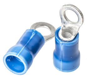 Zacisk oczkowy rozmiar przewodu 2.6mm² Ø , M3.5 izolowany średnica wew 3.68mm Niebieski TE Connectivity