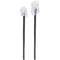 Shiverpeaks BS70256 ISDN Cable RJ11 to RJ45 Black 6m