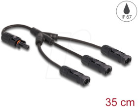 88225 DL4 Solar Splitter Cable 1 x Socket to 3 x Plug 35 cm black