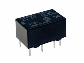 Przekaźnik miniaturowy, cewka 5V, styki DPDT 1A/125V - OMRON