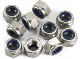 M5 Nylock Hex Nuts - 10 pcs