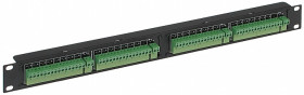 Dystrybutor zasilania (łączówka, rozgałęźnik) 4-we/32-wy max.24VDC 5A bezpiecznik 32x0,75A Rack 19 LZ-32/POL/R19