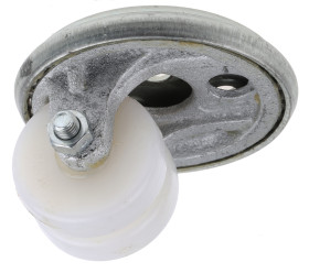 Koło samonastawne średnica kabla 50mm Płyta Revvo 160kg wysokość całkowita 64mm