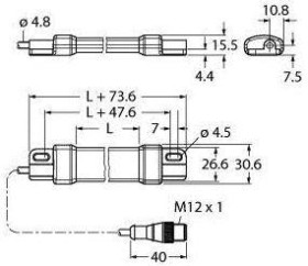 Oświetlenie LED Turck WLS15XWW0360DSQP biały (D x S) 360 mm x 30.6 mm 1 szt.