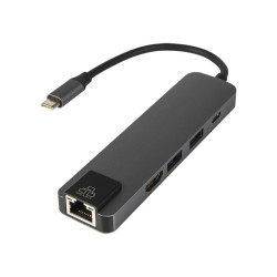 HUB USB-C / HDMI/LAN/USB 3.0x2/USB-C 5w1 4K / 86-060