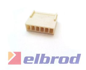 Obudowa gniazda na kabel 6 PIN r.2.54mm + styki ( 5 szt) /770